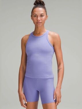 Lululemon Align Waist-Length Racerback Tank Top in Dark Lavender Size 4